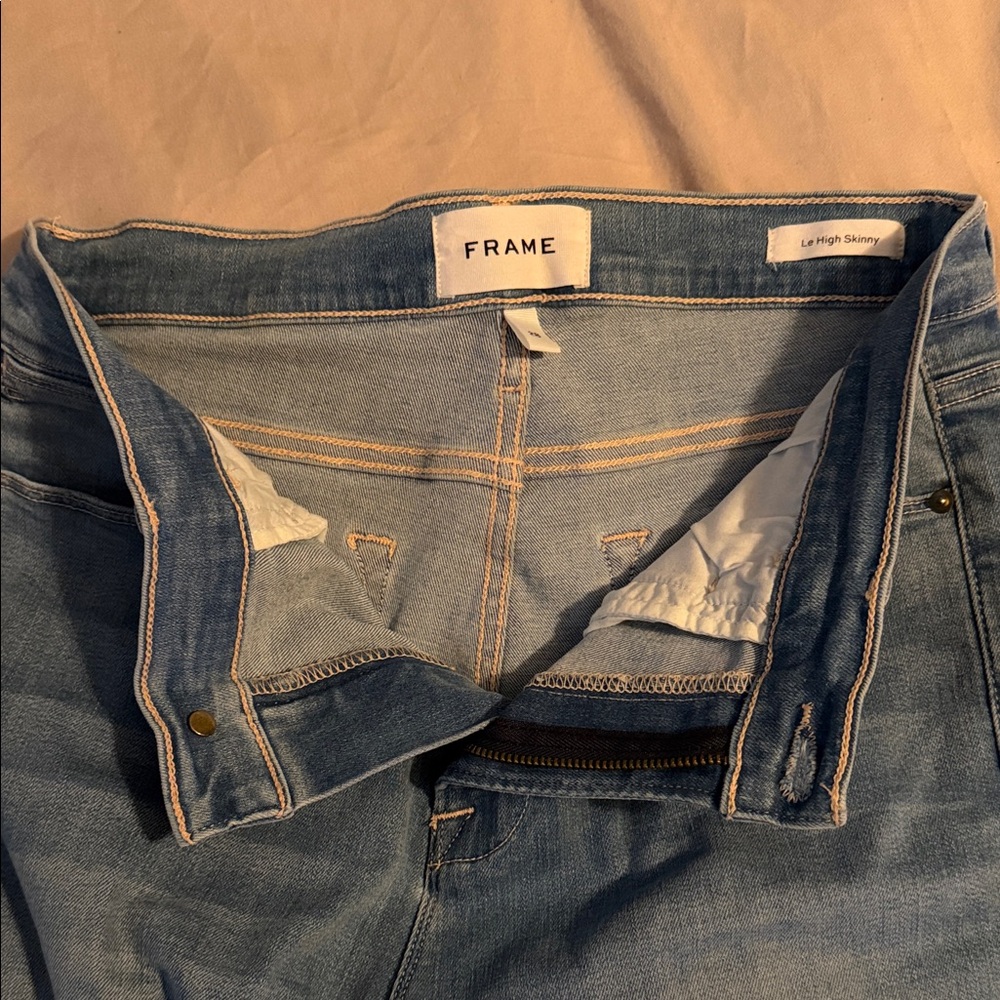Frame Light Blue High Rise Jeans